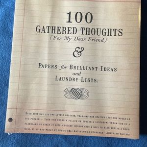 100 Gathered Thoughts Note Pad - new and Unopened
